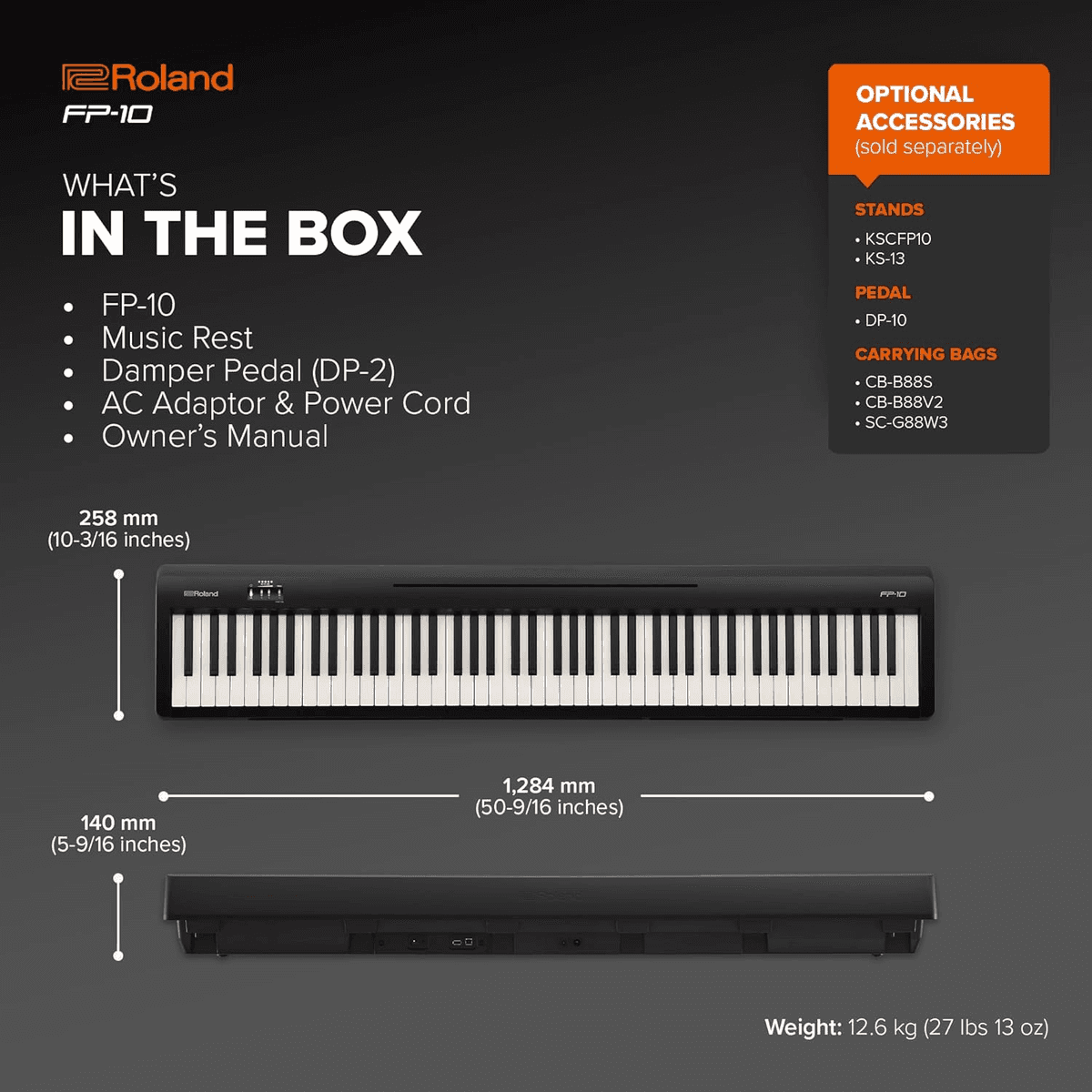 Roland FP-10 88-Key Digital Piano image 3
