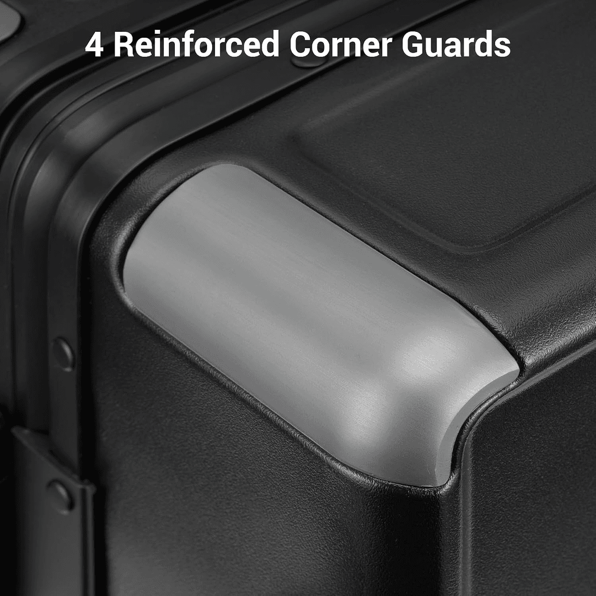 LEVEL8 Zipperless 20-Inch Carry-On Suitcase - Black image 4