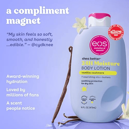 eos Shea Better Body Lotion Vanilla Cashmere, 16 fl oz image 4