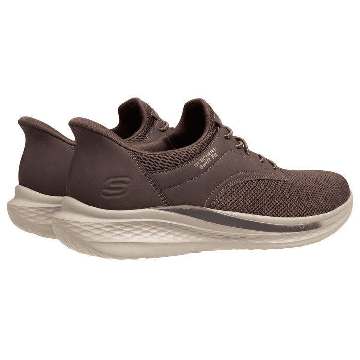Skechers Men's Hands-Free Swift Fit Sneaker (Brown) image 3