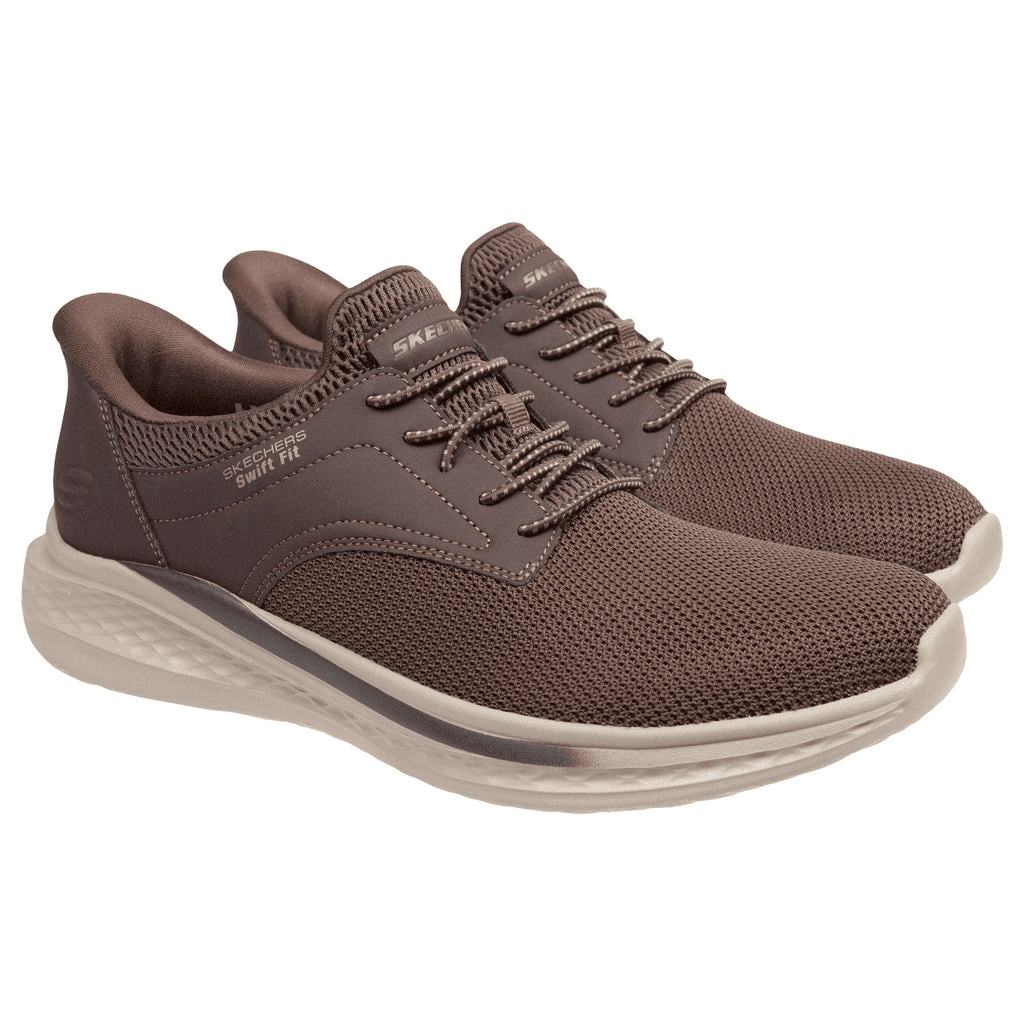 Skechers Men's Hands-Free Swift Fit Sneaker (Brown)
