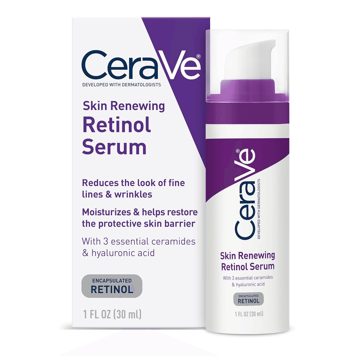 CeraVe Skin Renewing Retinol Serum, 1 fl oz