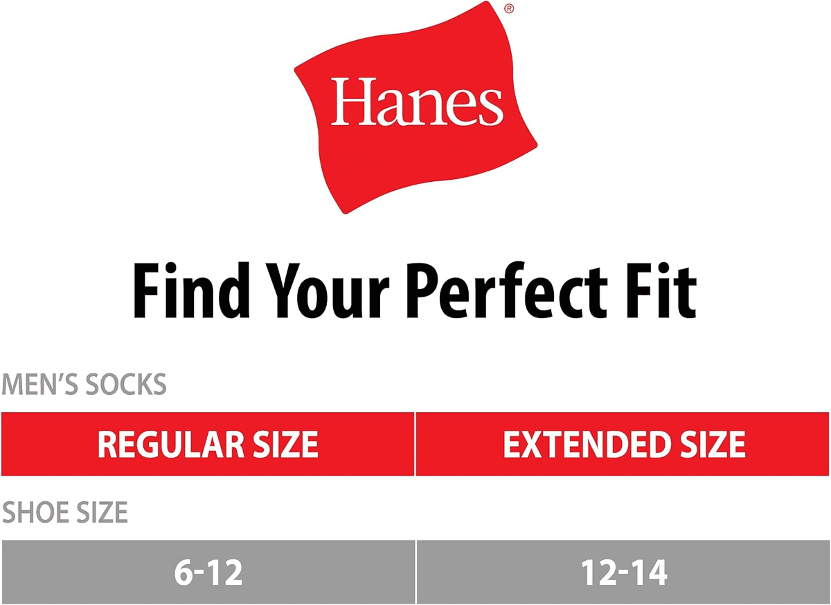Hanes Men's Max-Cushioned Crew Socks, 12-Pair Pack image 3