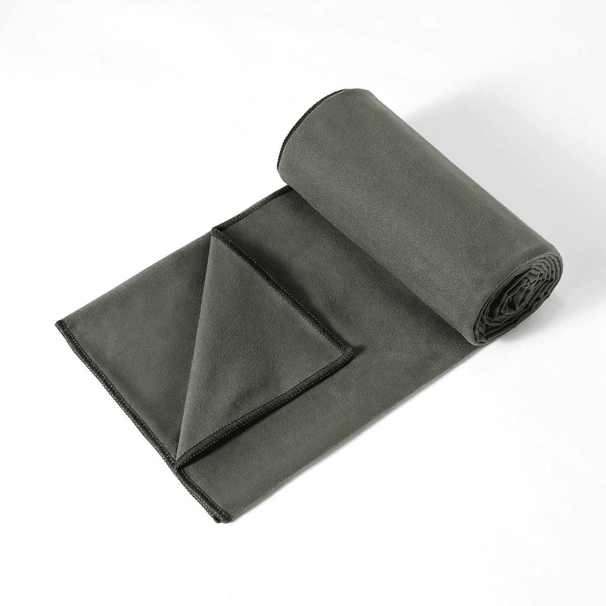 Amazon Basics Hot Yoga Mat Towel, Gray, 74 x 24 inches