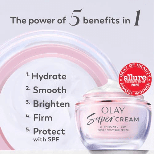 Olay Super Cream SPF 30 Face Moisturizer, 1.7 oz image 2