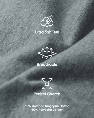 True Classic Men's Crew-Neck T-Shirt – Light Gray, Small image 5