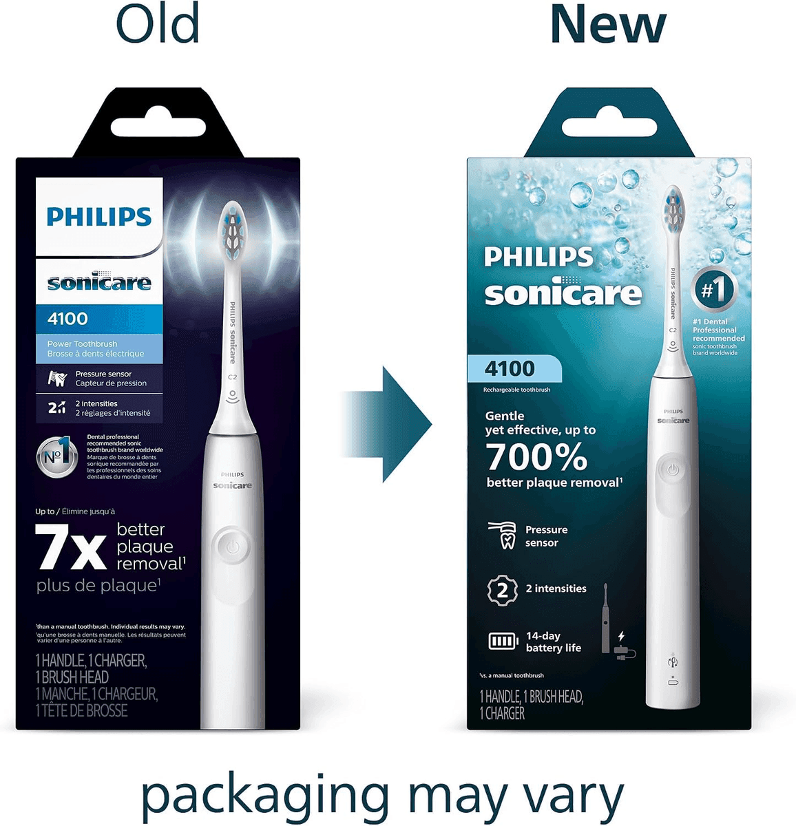 Philips Sonicare 4100 Rechargeable Electric Toothbrush - White image 2
