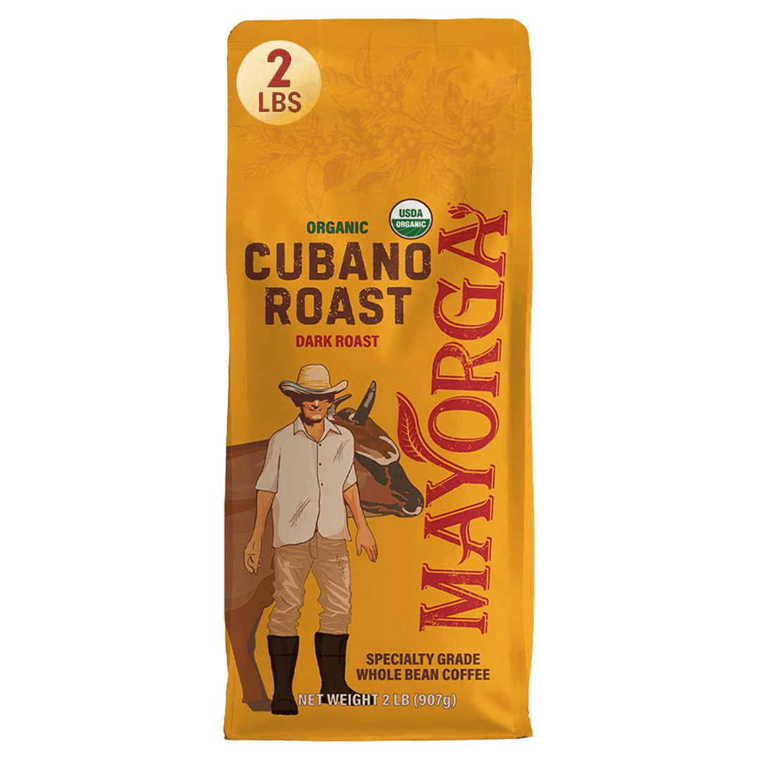 Mayorga Organic Cafe Cubano Dark Roast Whole Bean Coffee - 2 lb