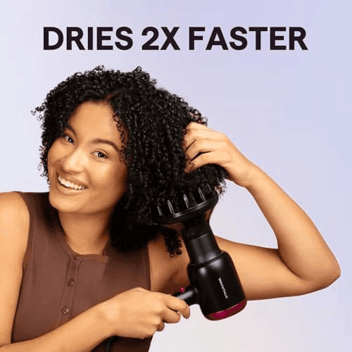 Wavytalk 1875W Ionic Hair Dryer with Diffuser, Rose Gold image 2
