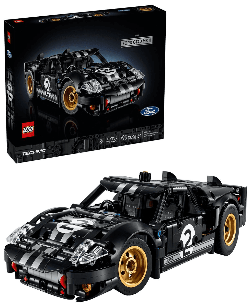 LEGO Technic 1966 Ford GT40 MKII Race Car Building Set 42223