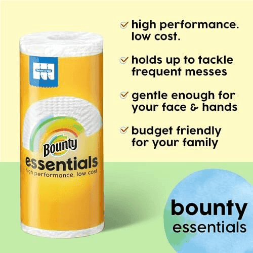 Bounty Essentials Select-A-Size Paper Towels, 2 Triple Rolls image 2