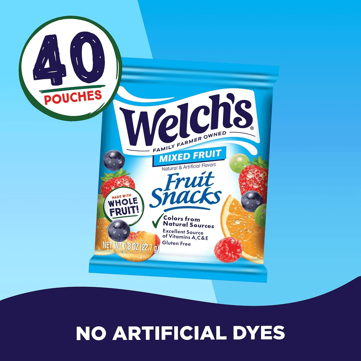 Welch's Mixed Fruit Snacks, 0.8 oz, 40 Pack image 2