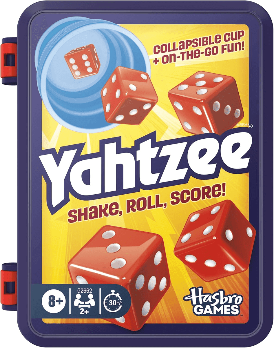 Hasbro Yahtzee Dice Game with Travel Case for $8.05
