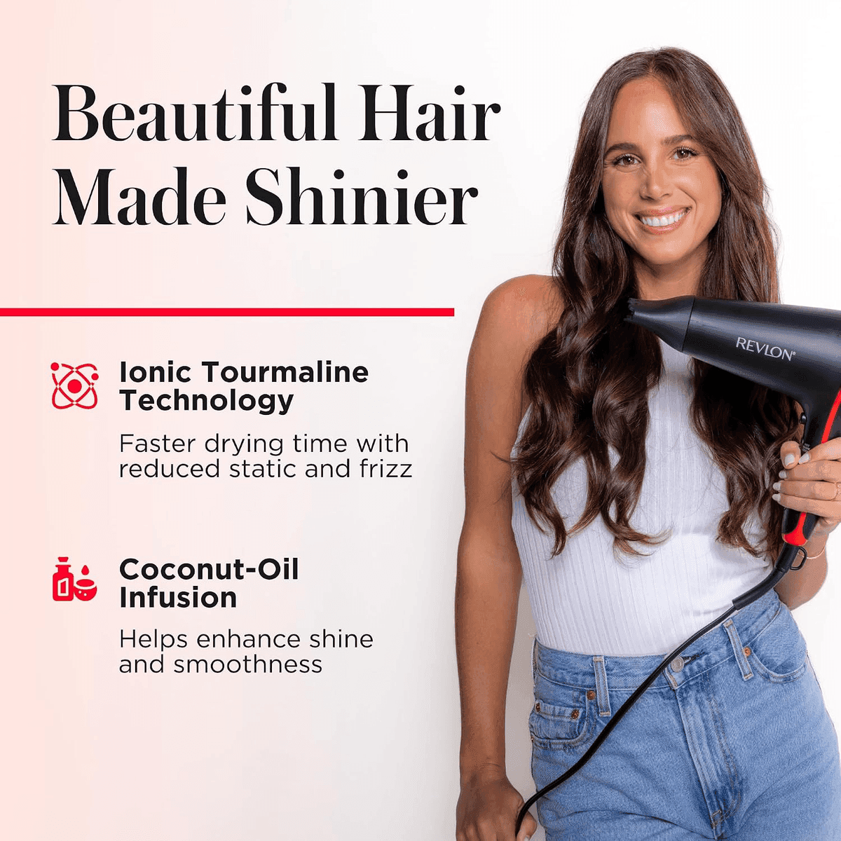 REVLON SmoothStay 1875W Coconut Oil Infused Hair Dryer image 3