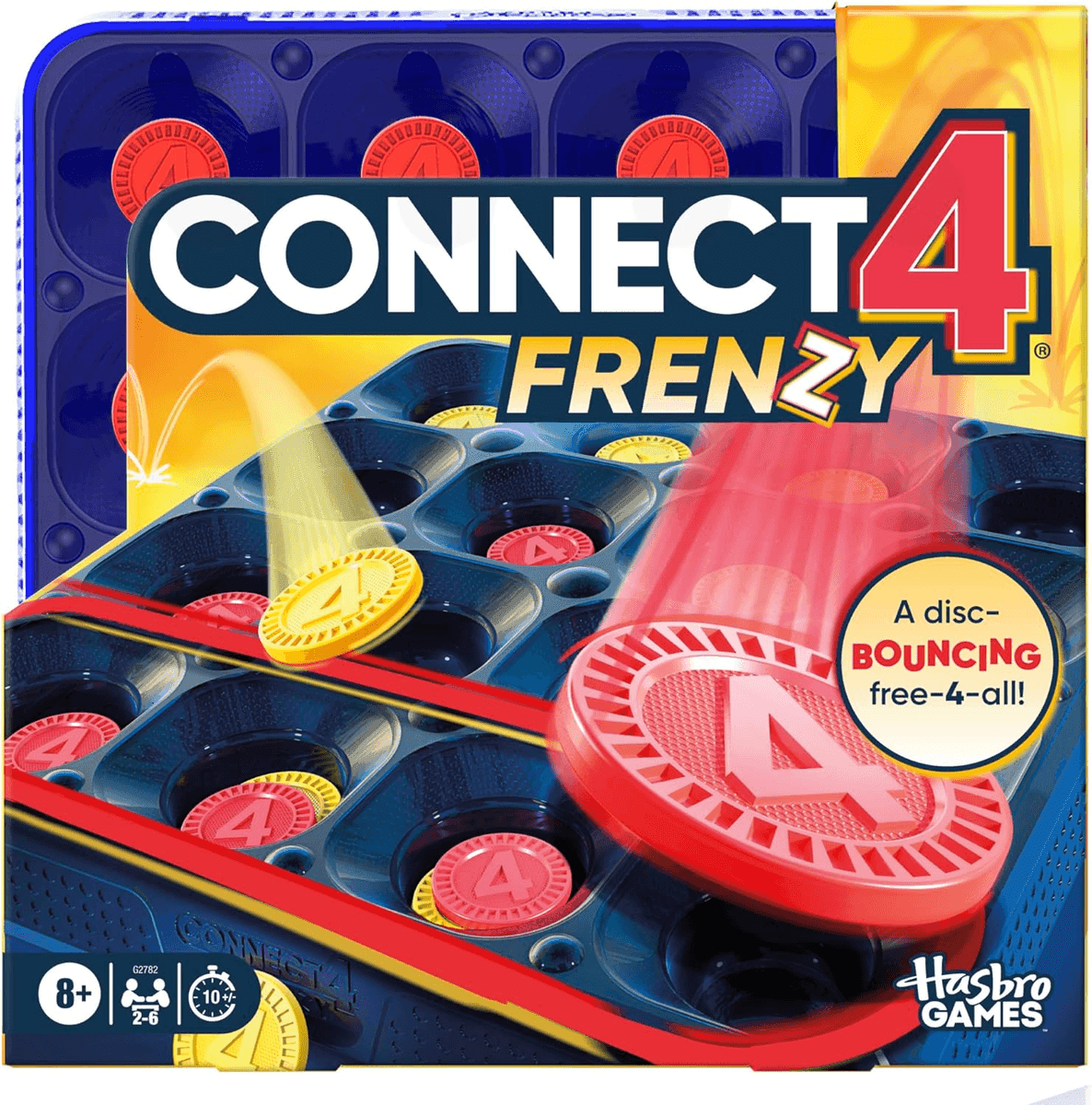 Hasbro Gaming Connect 4 Frenzy Disc-Bouncing Game