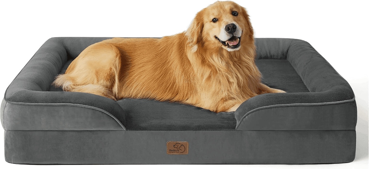 Bedsure Orthopedic XL Plus Dog Bed, 48-Inch Dark Grey - $84.14