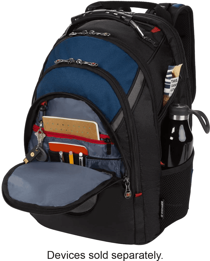 SwissGear Ibex 17-Inch Laptop Backpack, Blue - $84.99