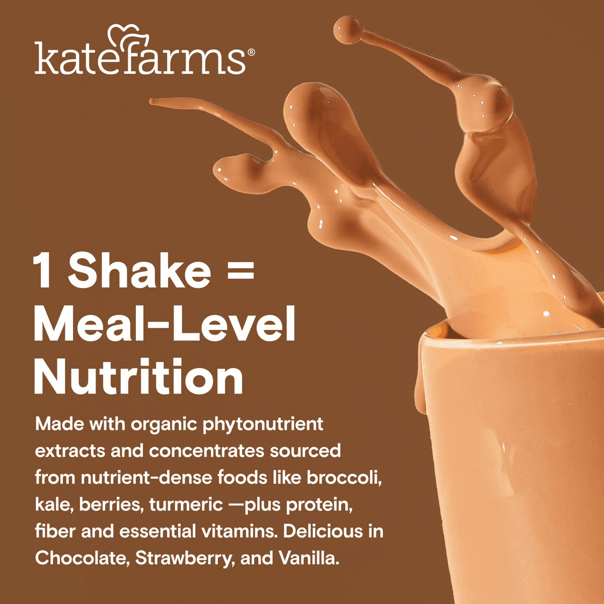 Kate Farms Kids Chocolate Nutrition Shakes 4-Pack image 4