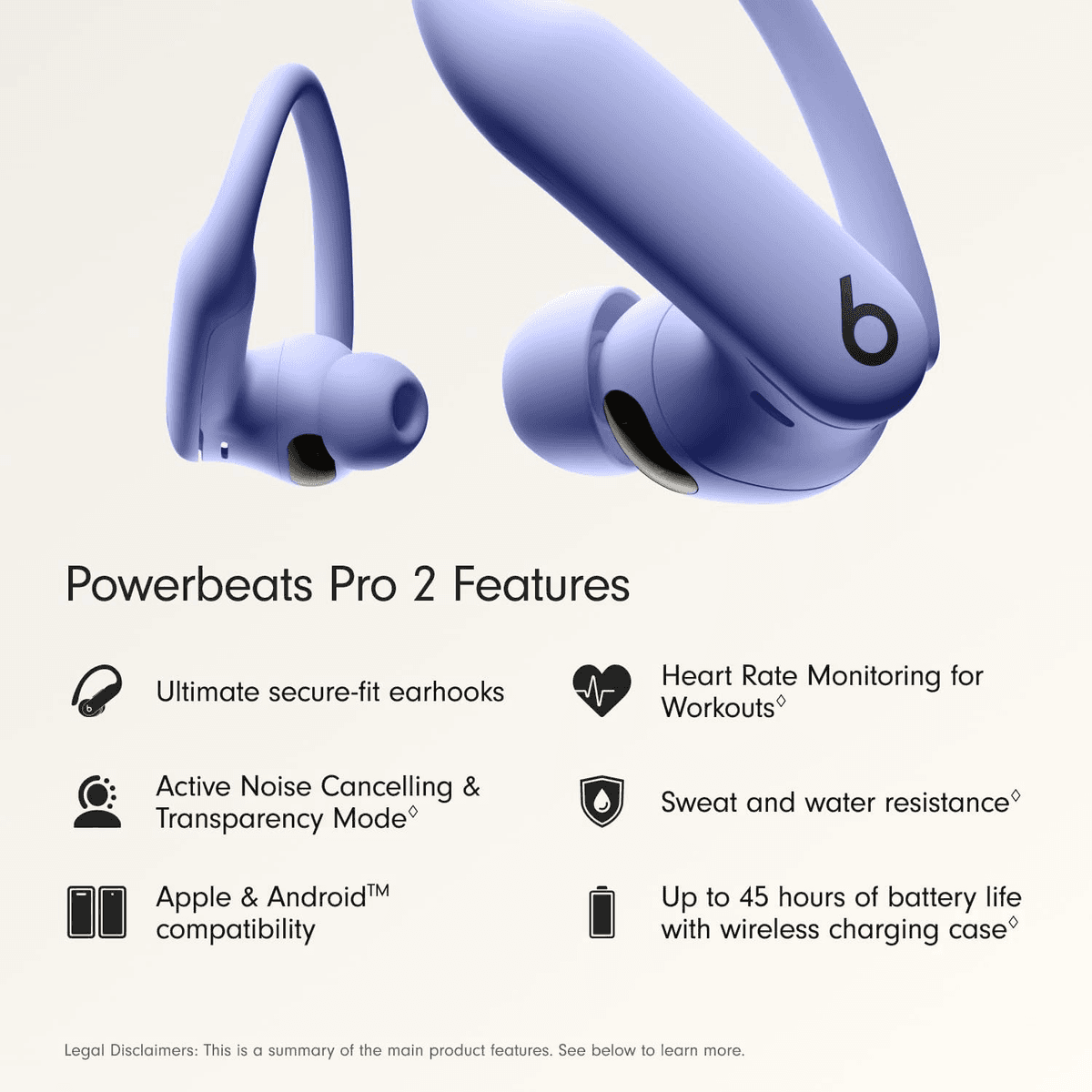 Beats Powerbeats Pro 2 Wireless Earbuds - Hyper Purple image 2