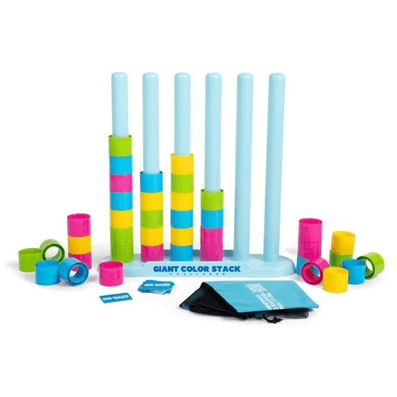 Relatable Giant Color Stack Challenge Outdoor Game