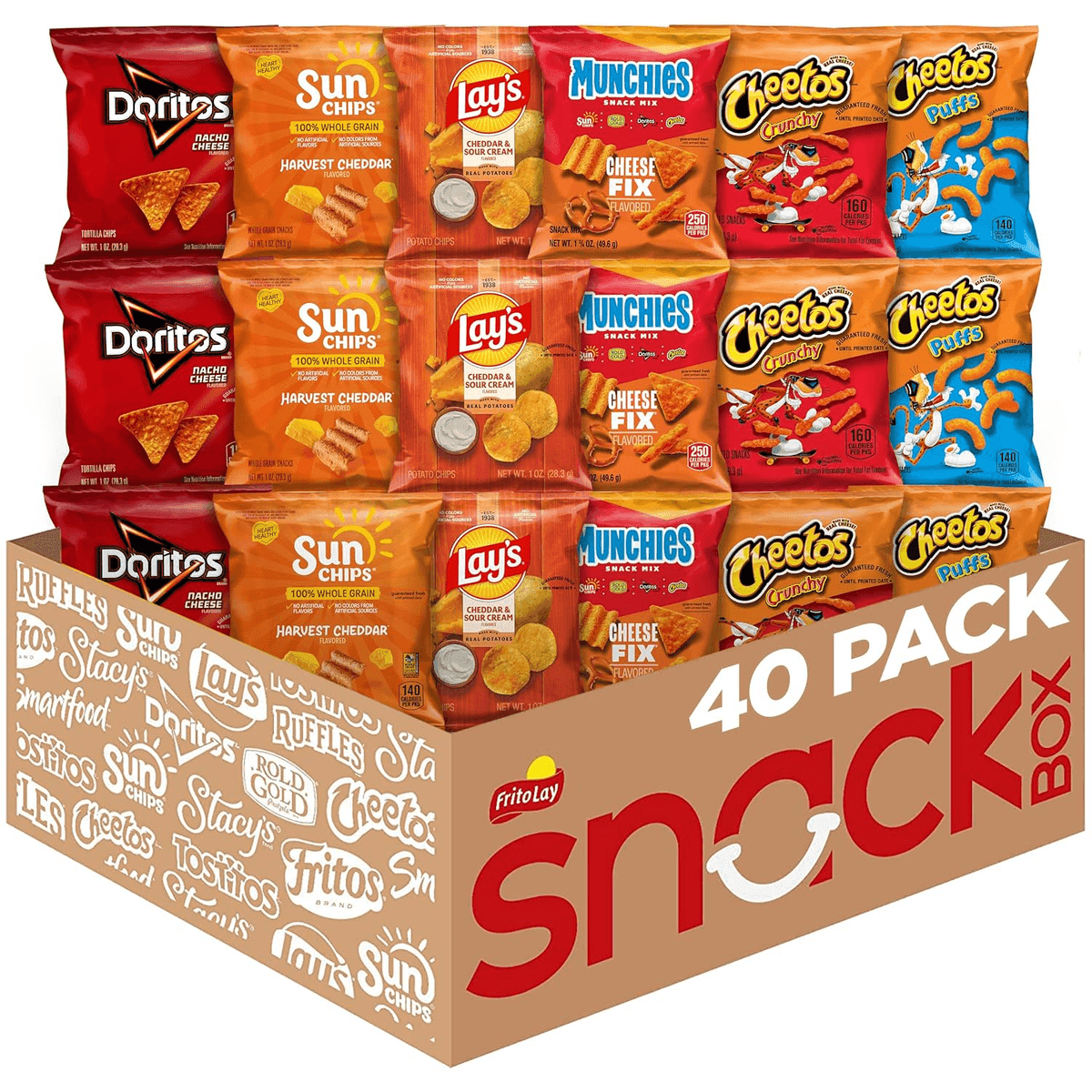 Frito-Lay Cheesy Mix Variety Pack - 40 Count