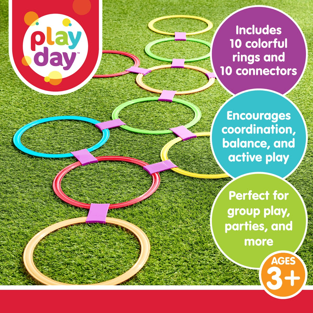 Play Day Hopscotch Rings 20-Piece Set image 4