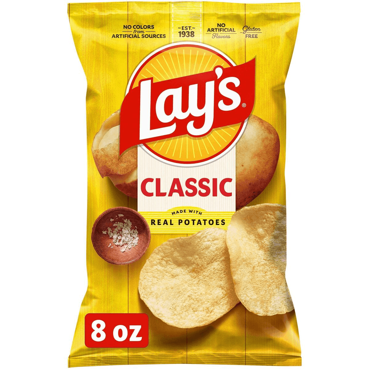 Lay's Classic Potato Chips, 8 oz