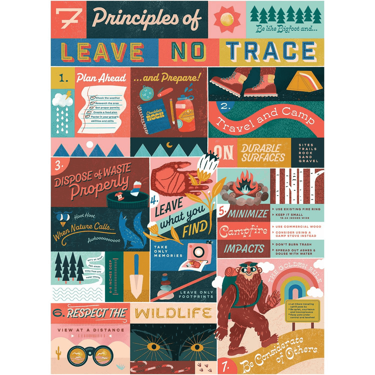 Lantern Press Leave No Trace 1,000-Piece Puzzle image 3