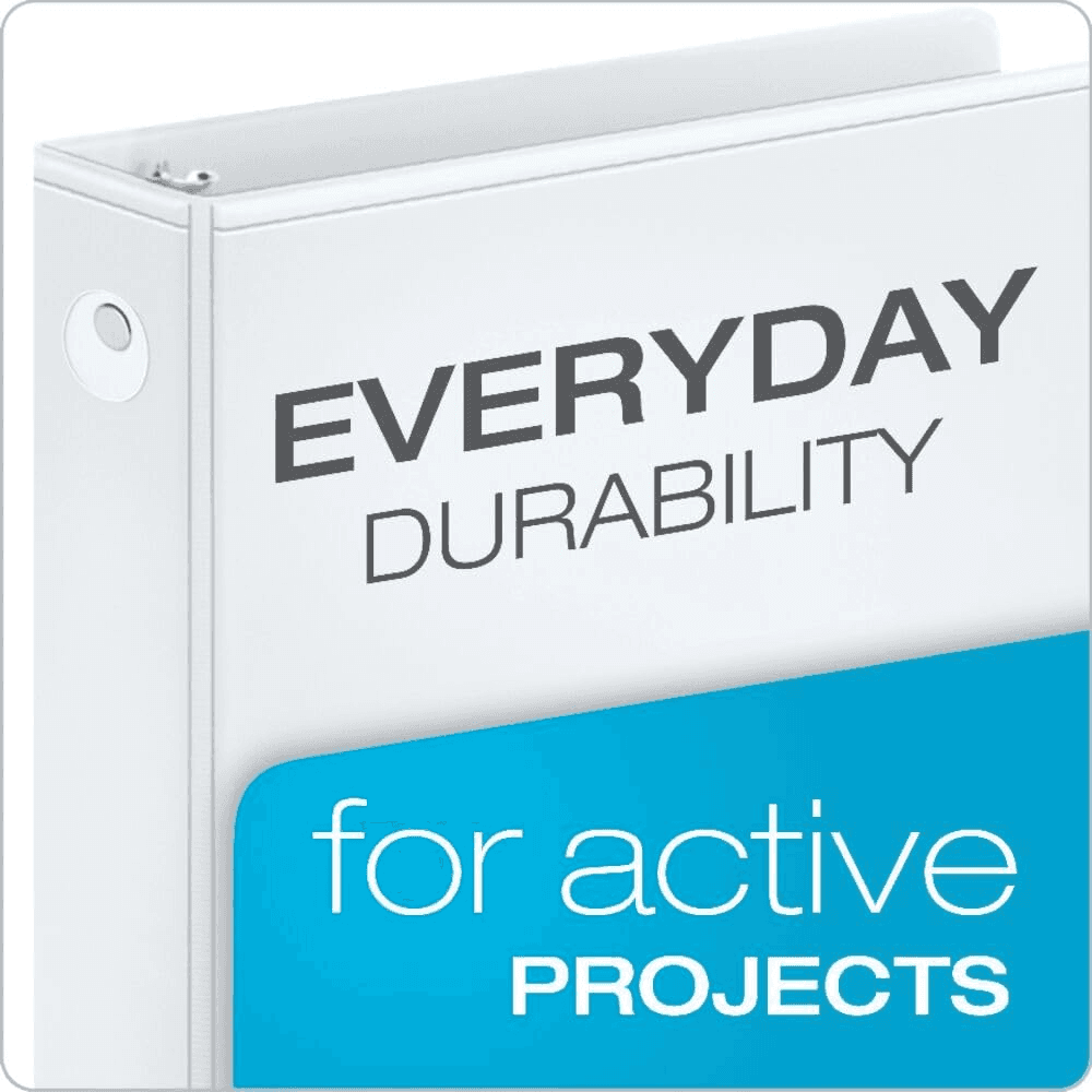Cardinal Economy 1.5-Inch 3-Ring Binders - White, 12-Pack image 2