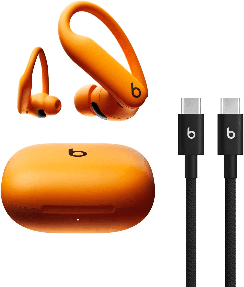 Beats Powerbeats Pro 2 Earbuds + USB-C Cable (Electric Orange)