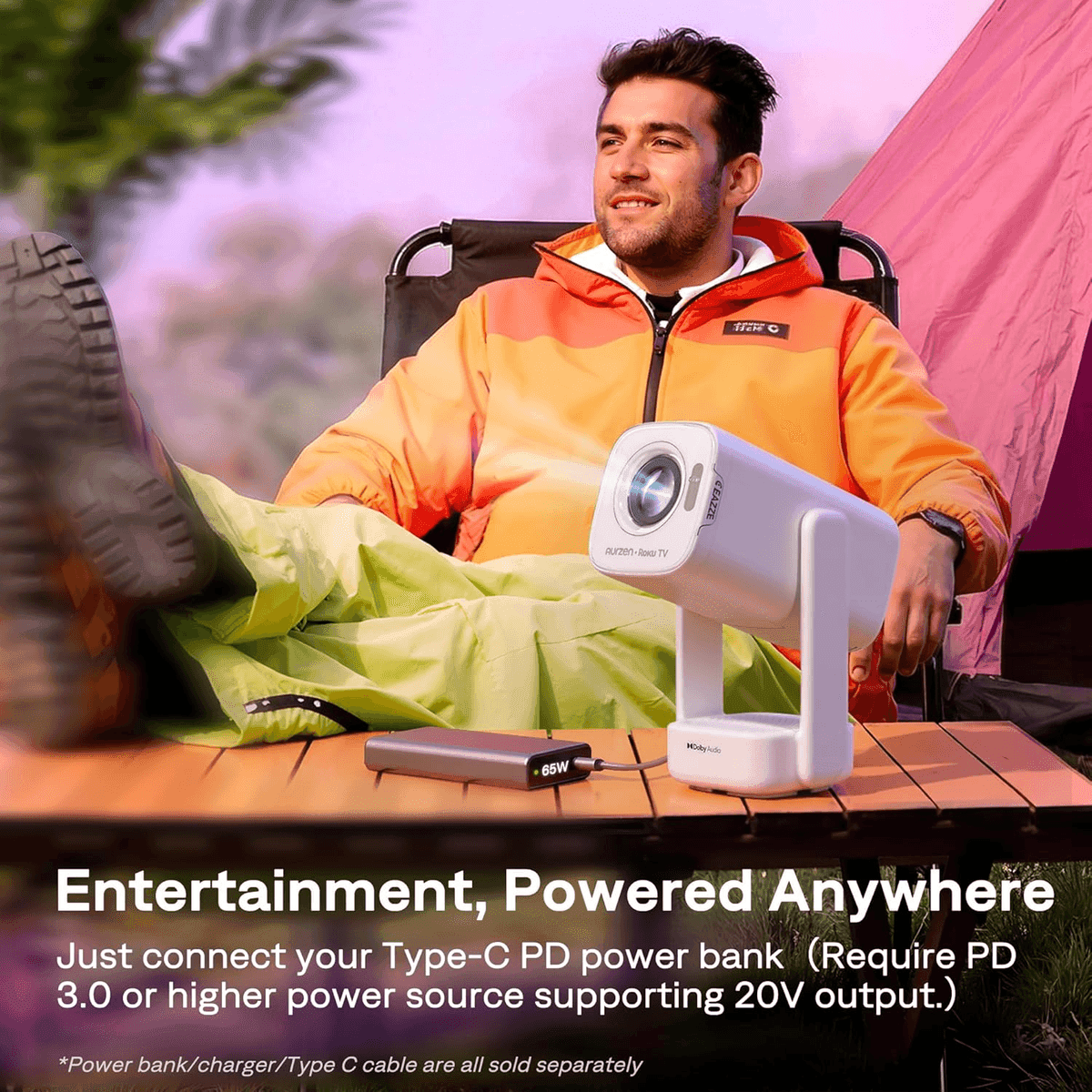 Aurzen D1R Air Roku TV Smart Projector image 4