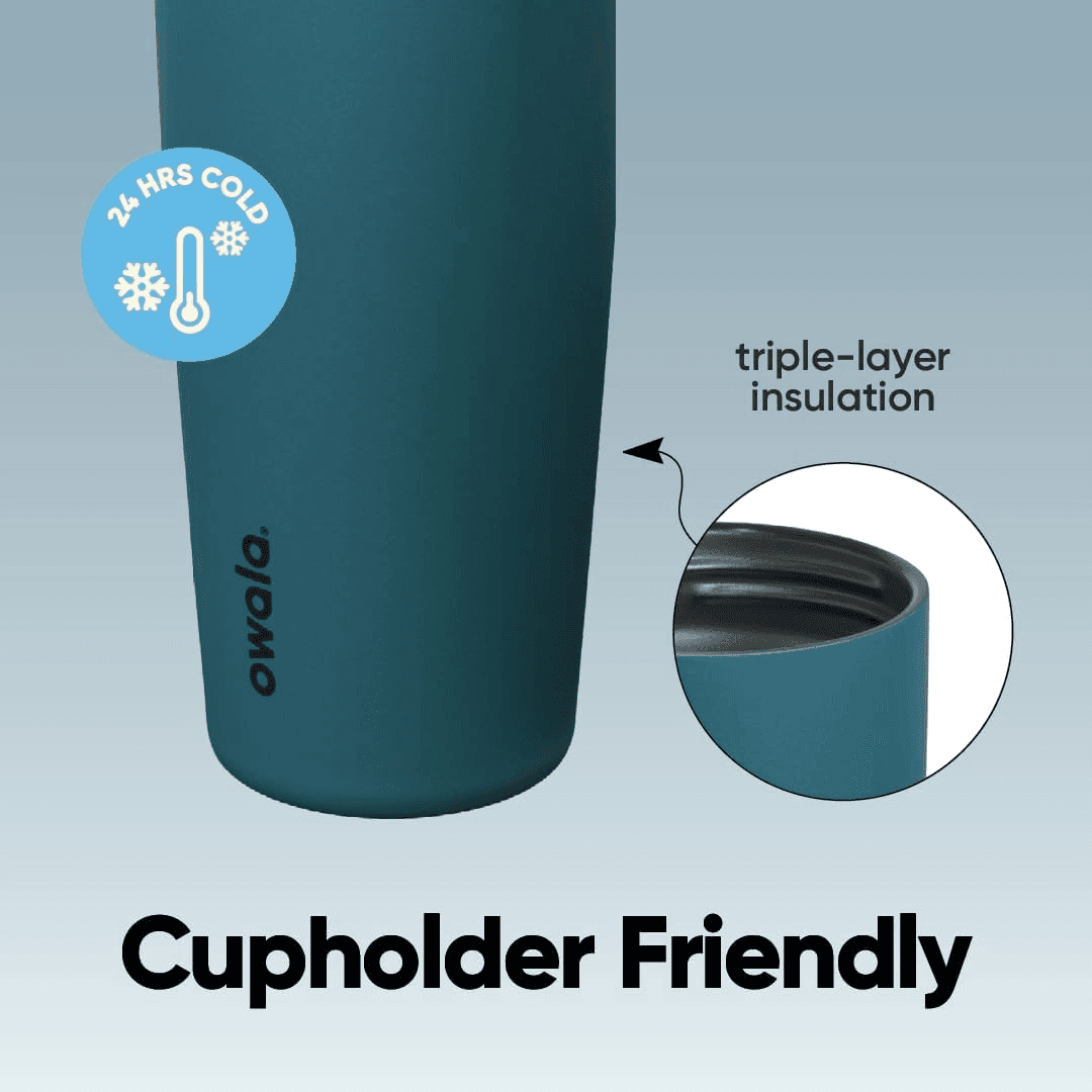 Owala FreeSip Sway 30 oz Stainless Steel Water Bottle - Denim image 4