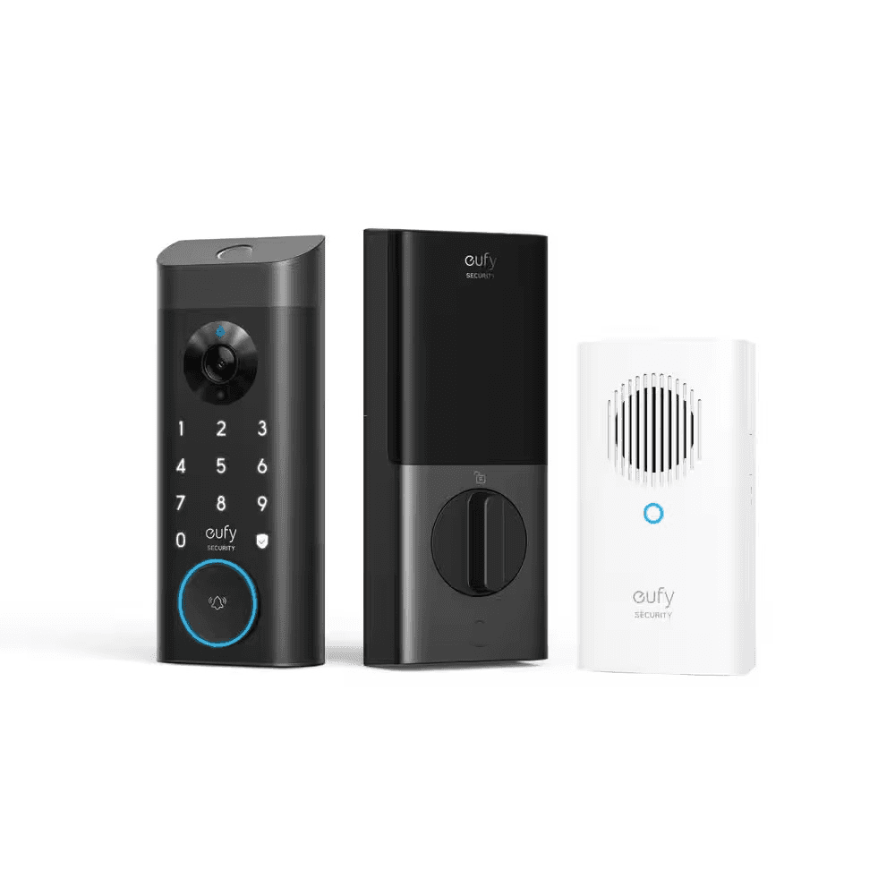 eufy E330 3-in-1 Video Smart Lock with Chime - Black