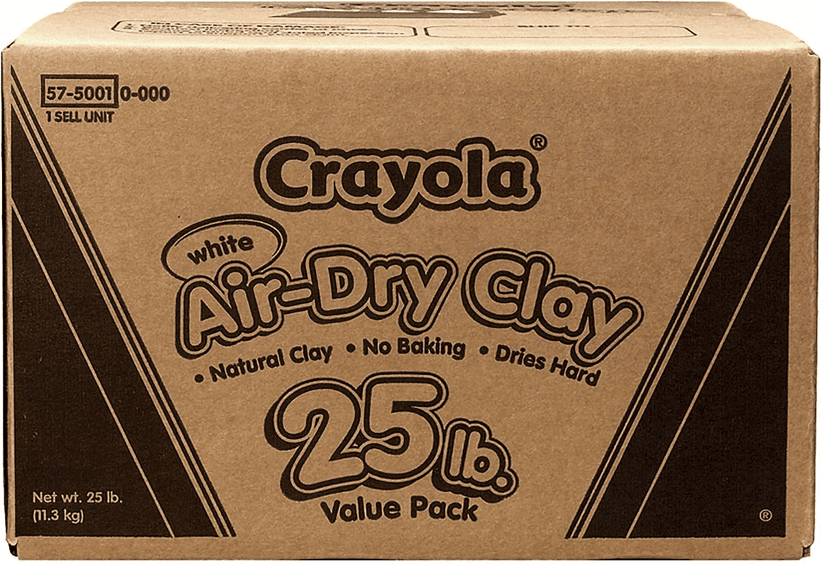 Crayola White Air-Dry Clay, 25 lb image 2