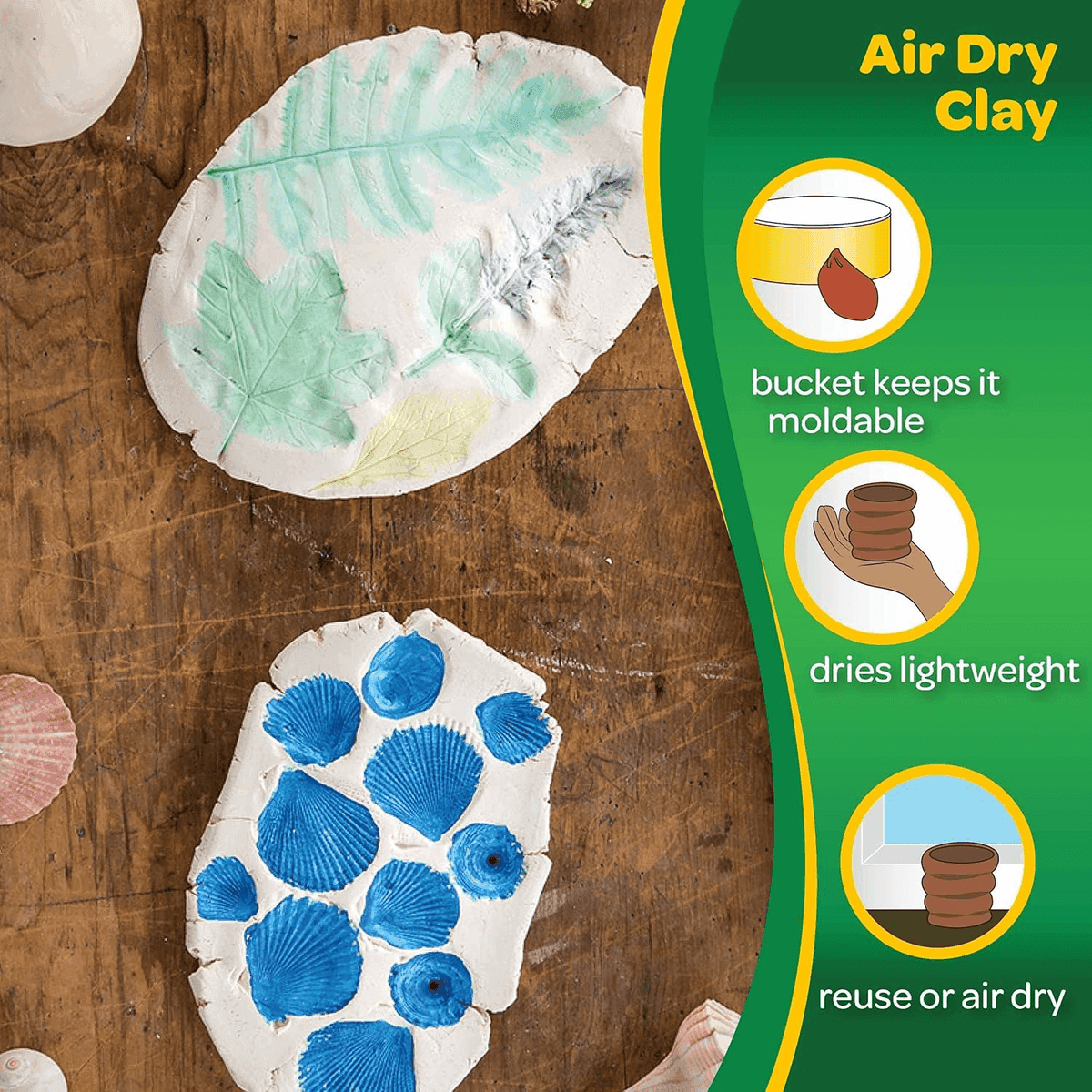 Crayola White Air-Dry Clay, 25 lb image 3