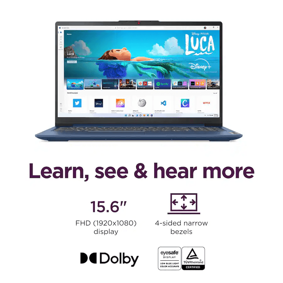 Lenovo IdeaPad Slim 3 15.6-inch Ryzen 5 Laptop, 8GB/512GB image 3