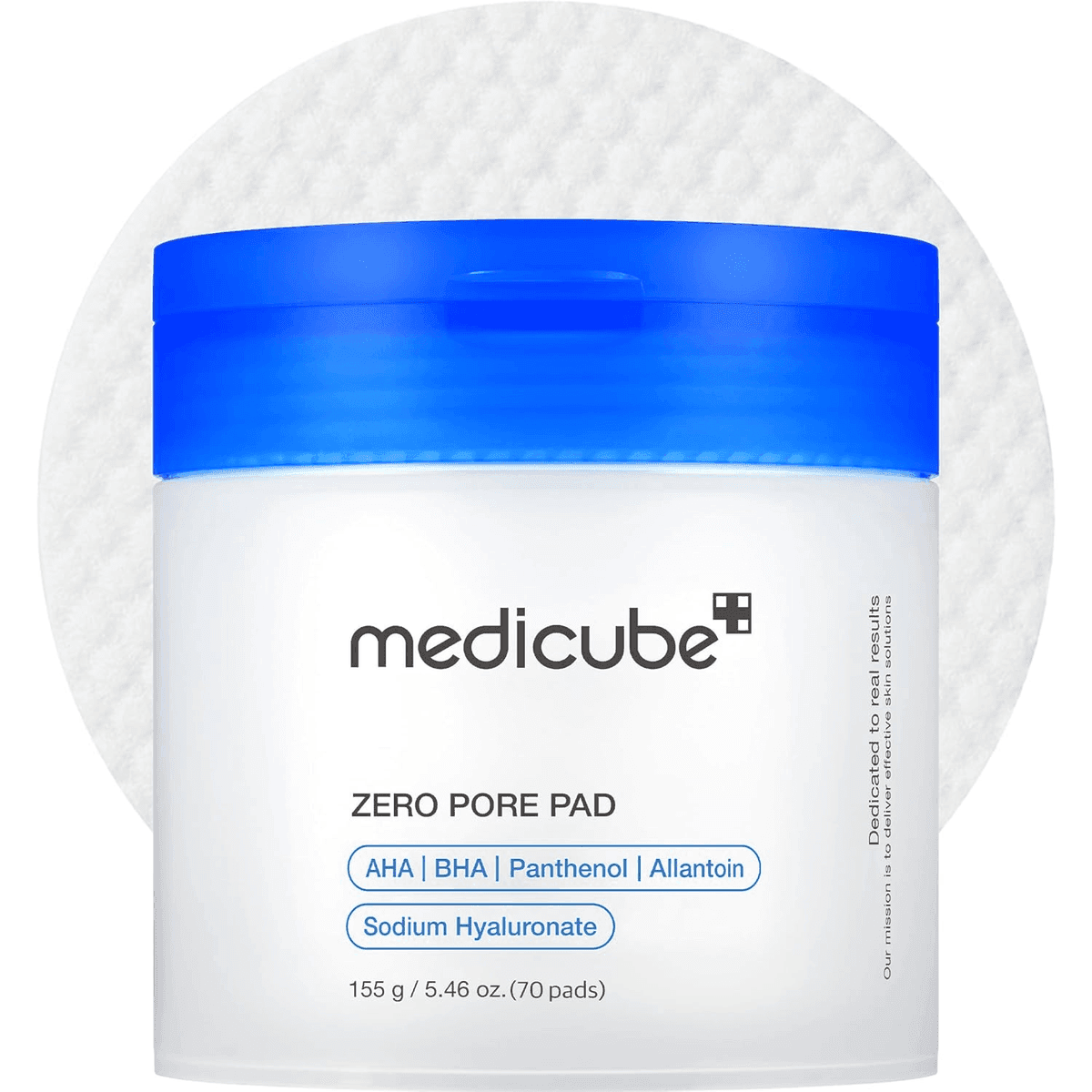 medicube Zero Pore Pad 2.0 Dual-Textured Toner Pads, 70 Count