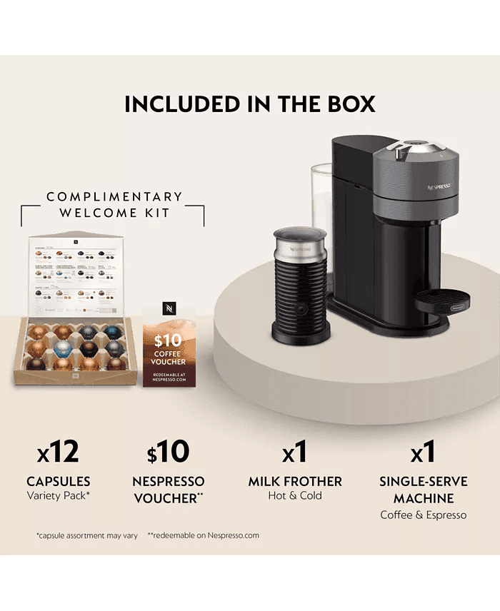 Nespresso Vertuo Next Coffee & Espresso Maker with Aeroccino3 image 2