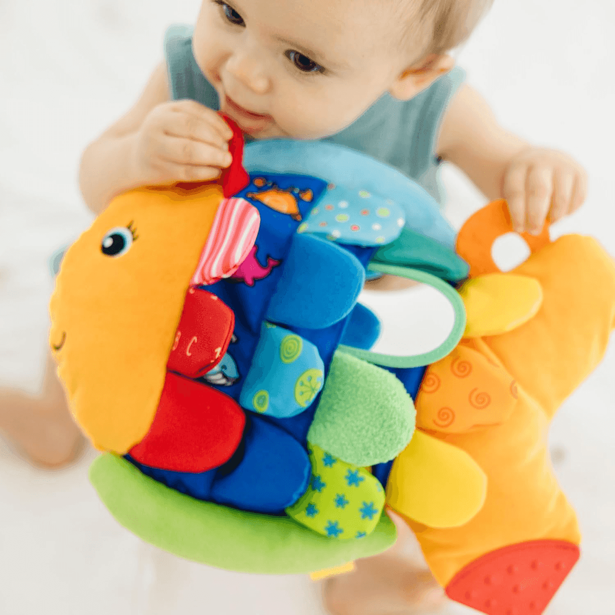 Melissa & Doug K's Kids Flip Fish Sensory Baby Toy image 2