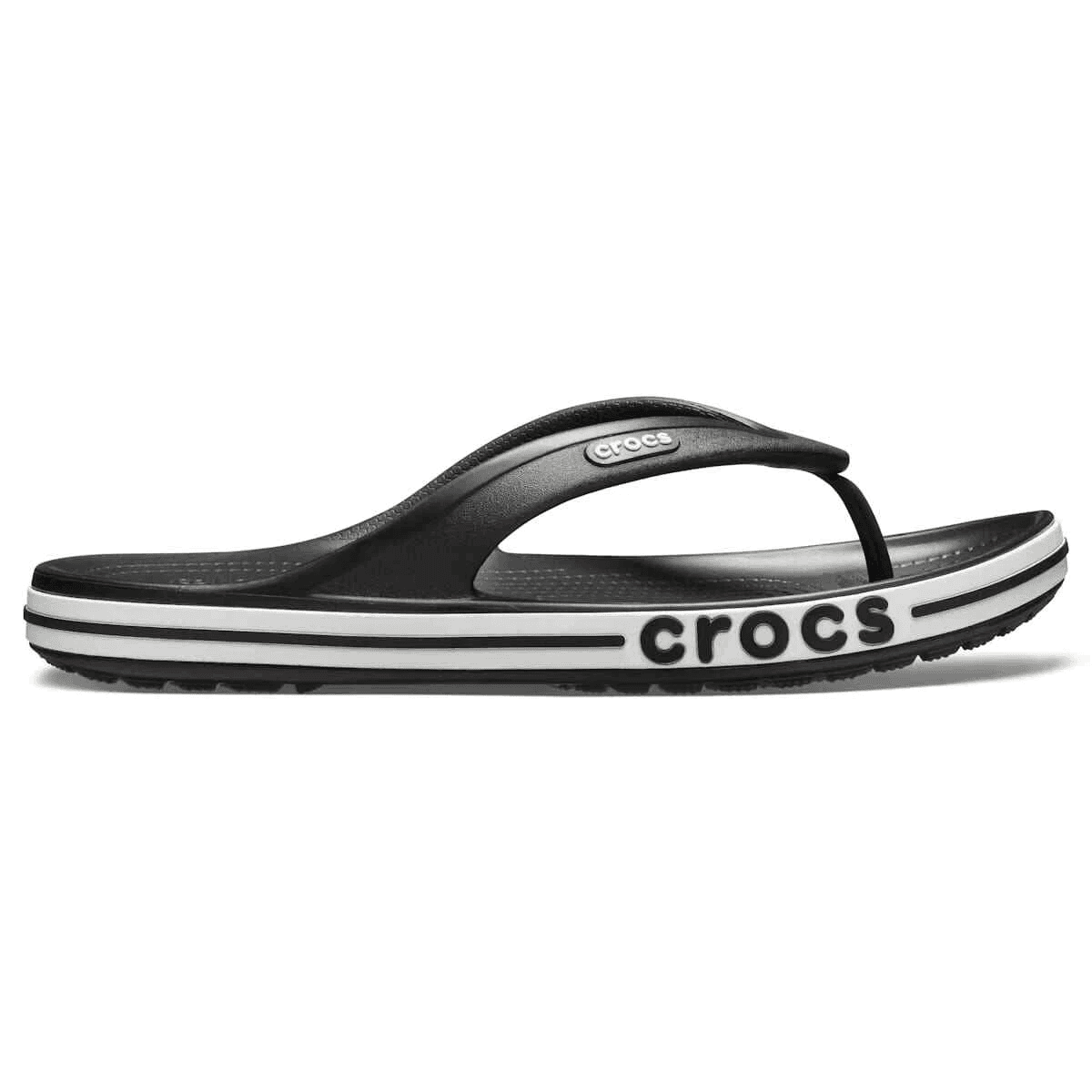 Crocs Bayaband Flip-Flop Sandals - Black/White, M11