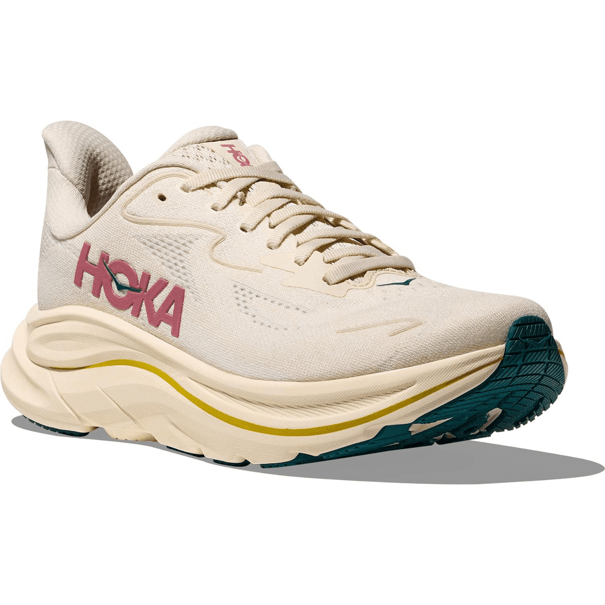 HOKA Clifton 10 Women's Road-Running Shoes - Birch/Alabaster image 3