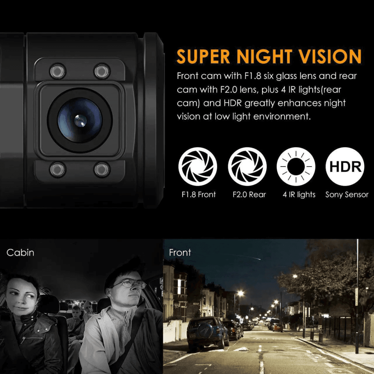 Vantrue N2 Pro Dual Dash Cam image 2