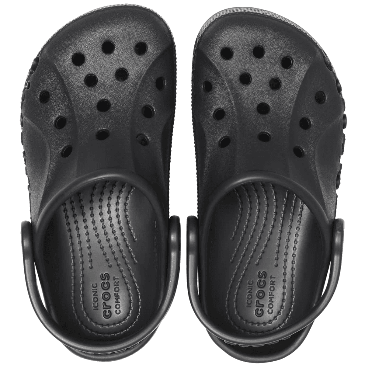 Crocs Kids Baya Clogs, Black, Size C12 image 3