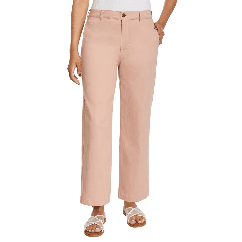 Ella Moss Women's Wide-Leg Crop Pants - Pink