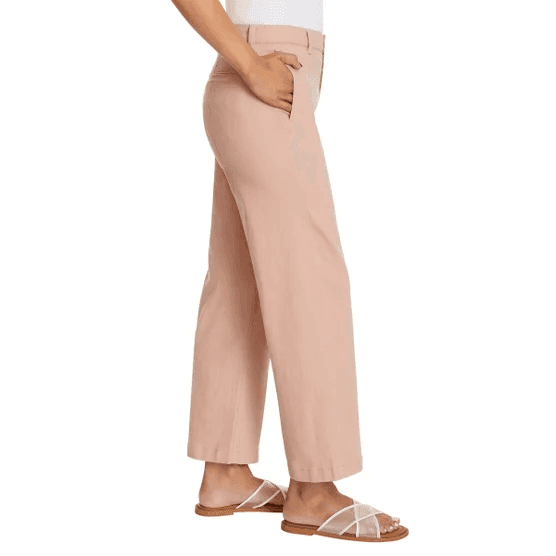 Ella Moss Women's Wide-Leg Crop Pants - Pink image 3