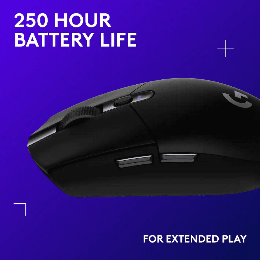 Logitech G305 LIGHTSPEED Wireless Gaming Mouse - Black image 3