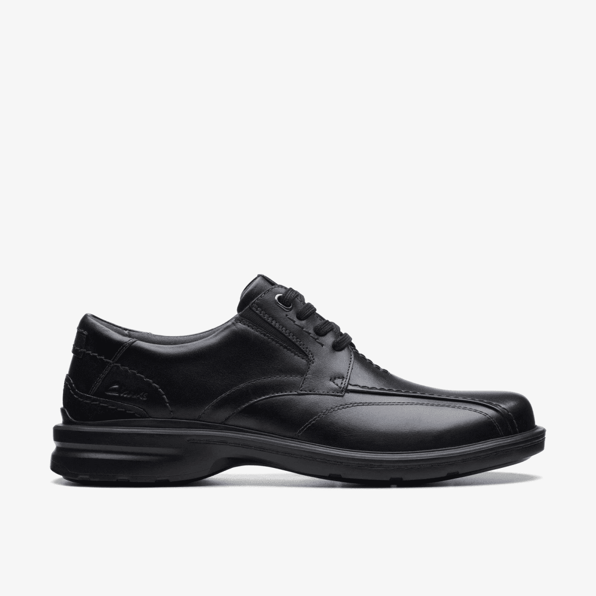 Clarks Gessler Lace Black Leather Men's Oxford Shoes