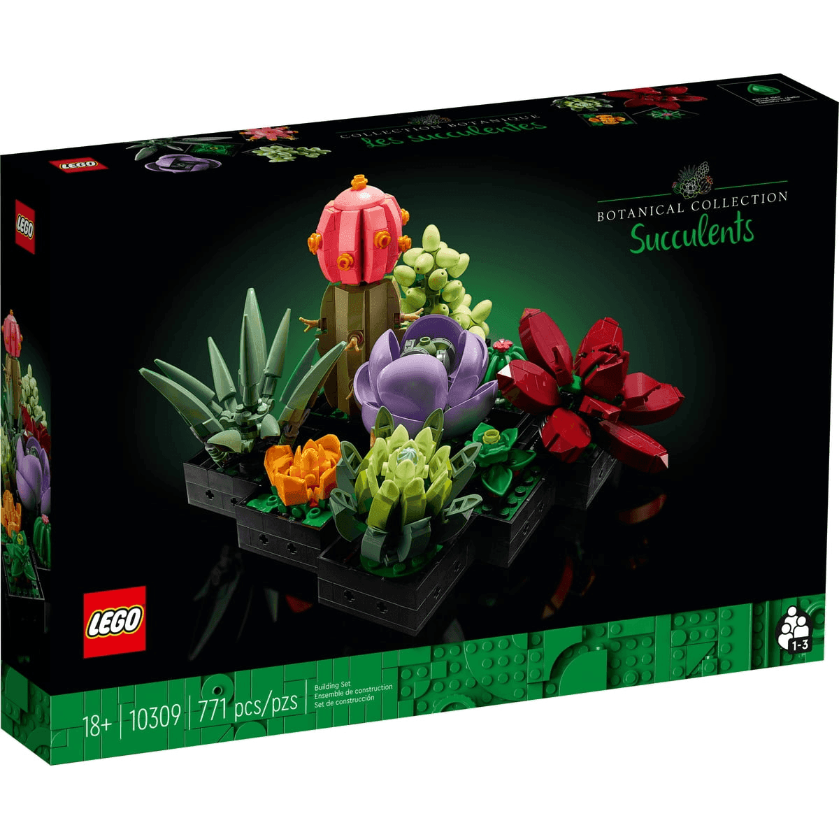 LEGO Botanicals Succulents 771-Piece Artificial Indoor Plant Set image 2