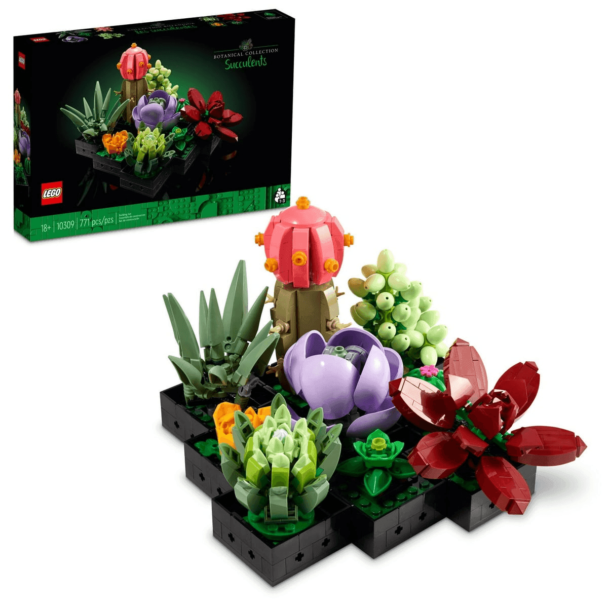 LEGO Botanicals Succulents 771-Piece Artificial Indoor Plant Set