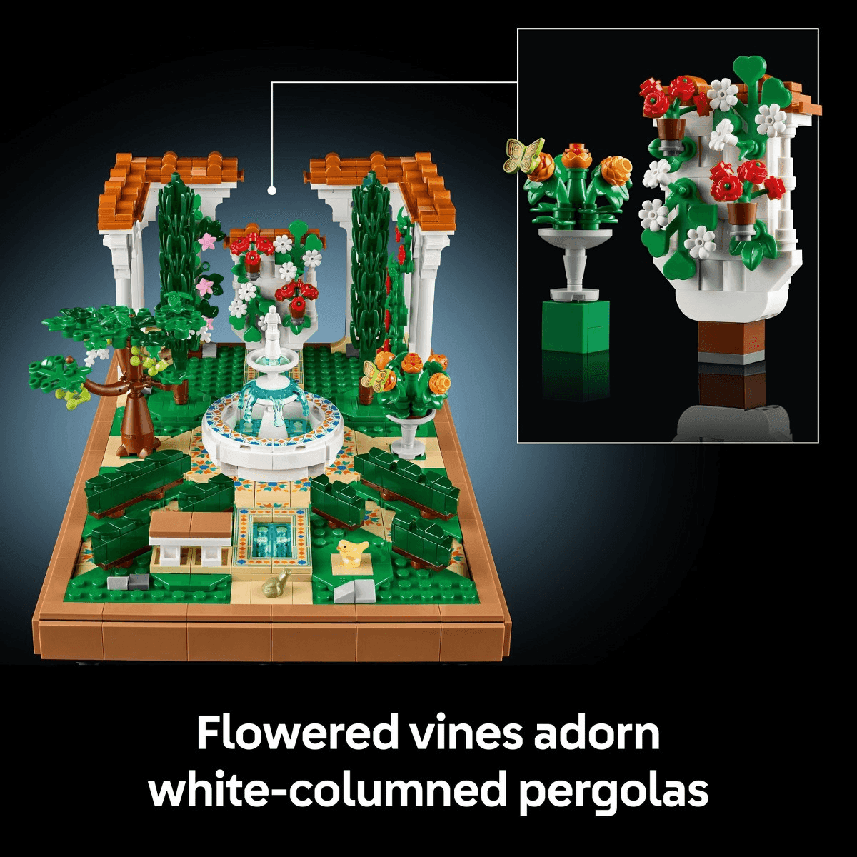 LEGO Icons Fountain Garden Building Set 10359 image 5